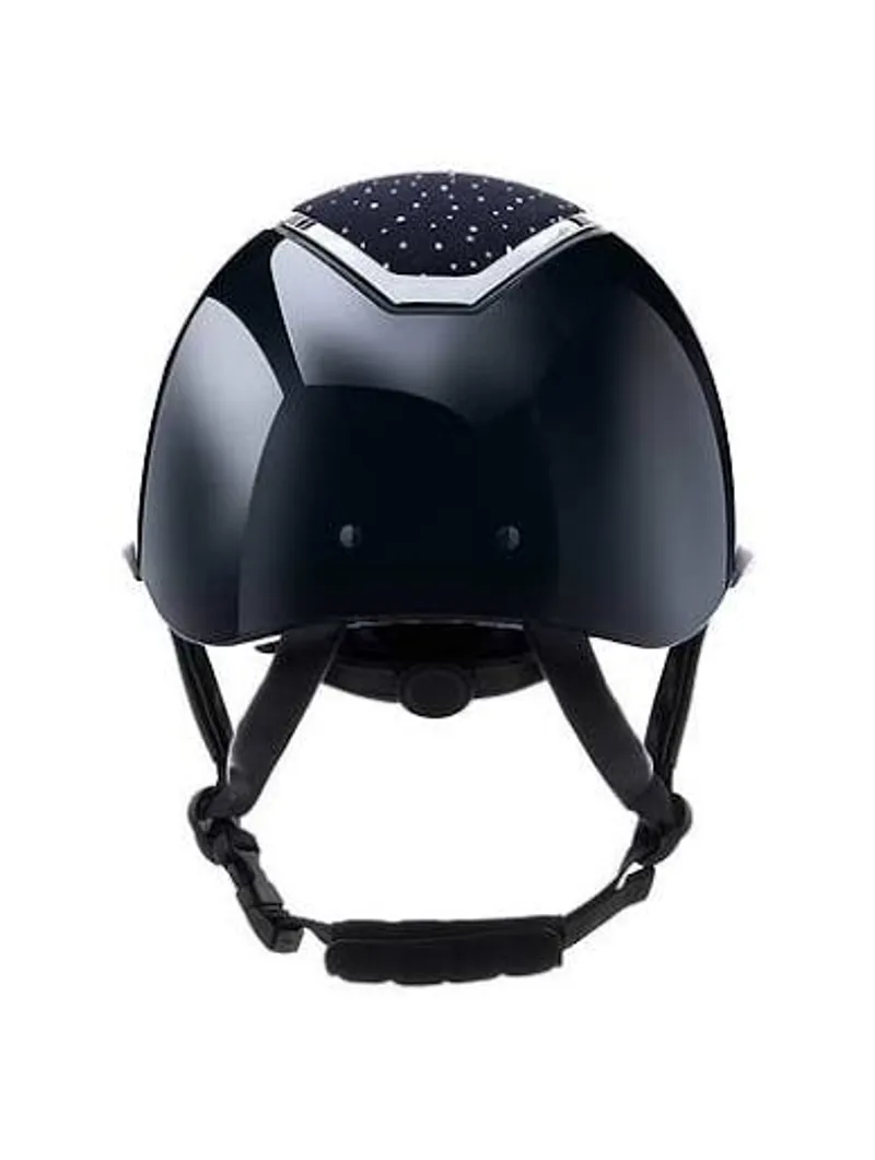Charles Owen Kylo Crystal Navy Gloss/Silver Wide Peak With MIPS-1