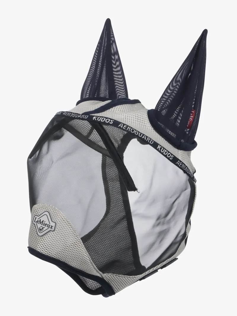 LeMieux Kudos AeroGuard Half Fly Mask Navy