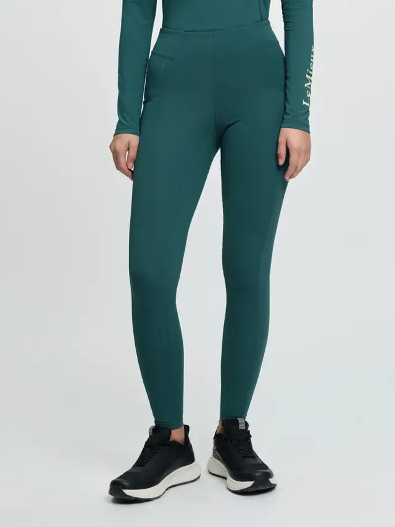 LeMieux Young Rider Orla Pull On Breeches in Jungle-1