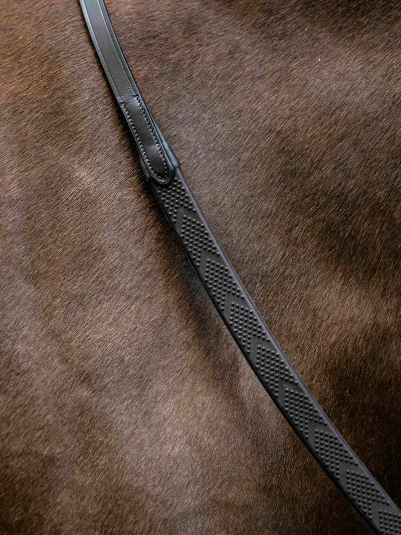 LeMieux Versa Grip Reins Brown-1