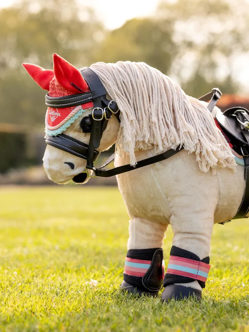 LeMieux Harlow Toy Pony Fly Hood Coral Crush-1