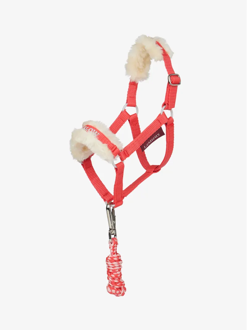 LeMieux Harlow Hobby Horse Headcollar and Leadrope Coral Crush