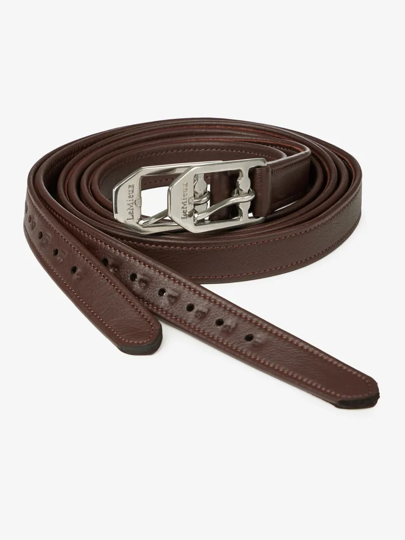 LeMieux Arika Stirrup Leather Havana-1