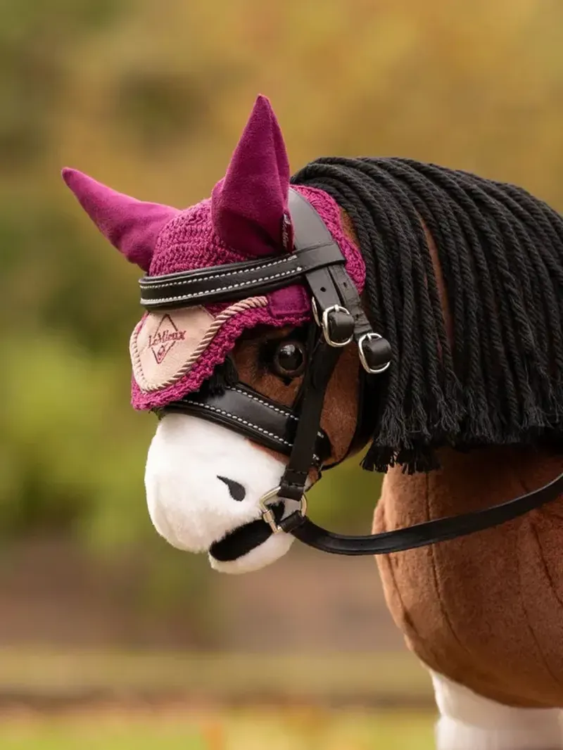 LeMieux Toy Pony Fly Hood in Blackberry-1