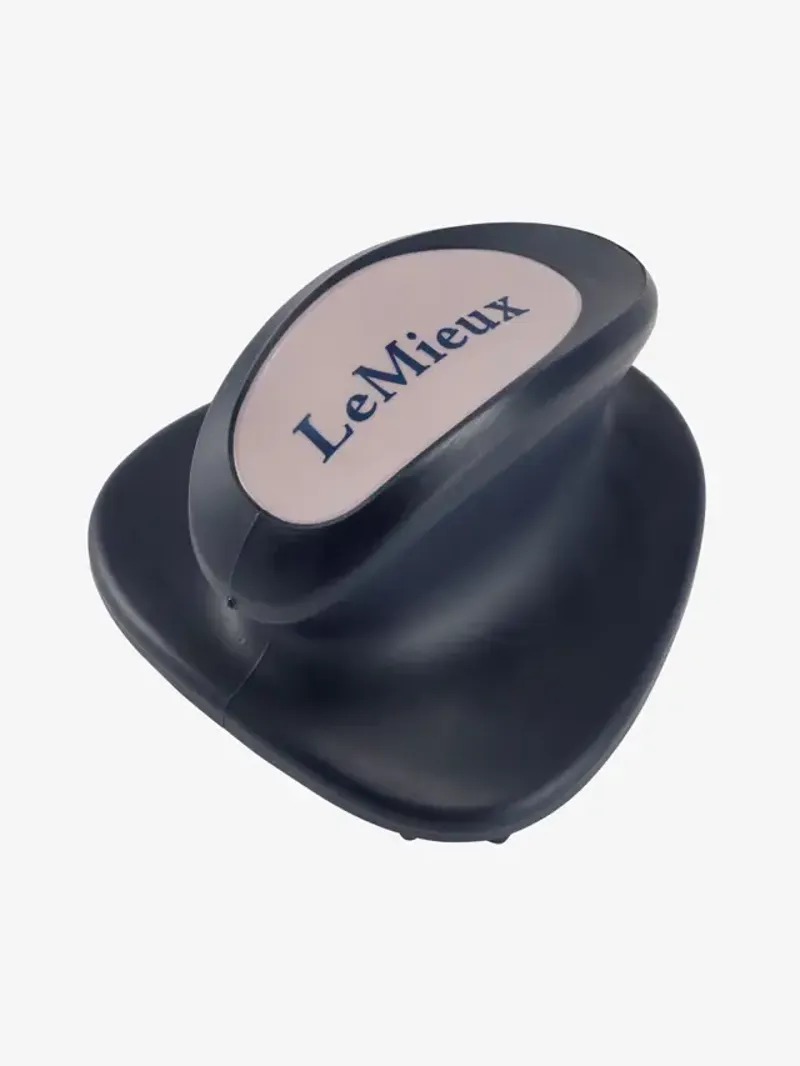 LeMieux Heritage Massage Brush Navy-1