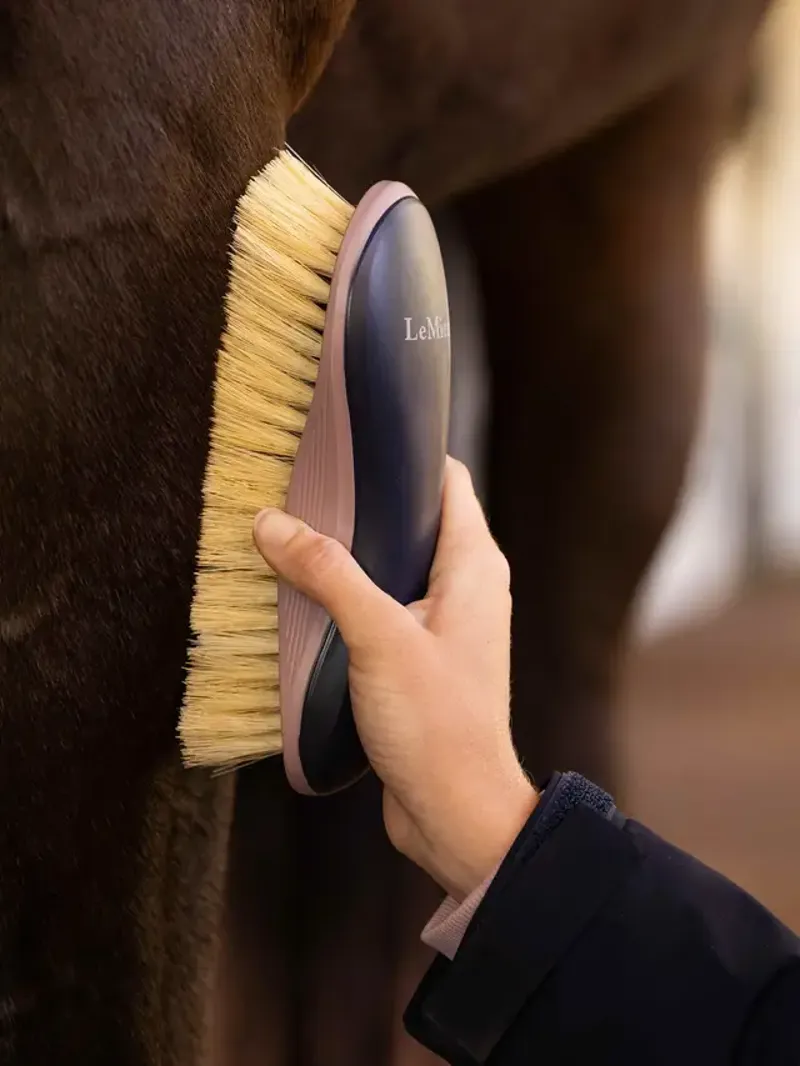 LeMieux Heritage Body Brush Navy-1