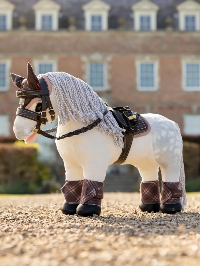 LeMieux Toy Pony Fly Hood in Heritage Cocoa-1
