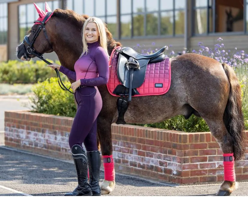 LeMieux Spectrum Dressage Square Papaya Small-Medium-2