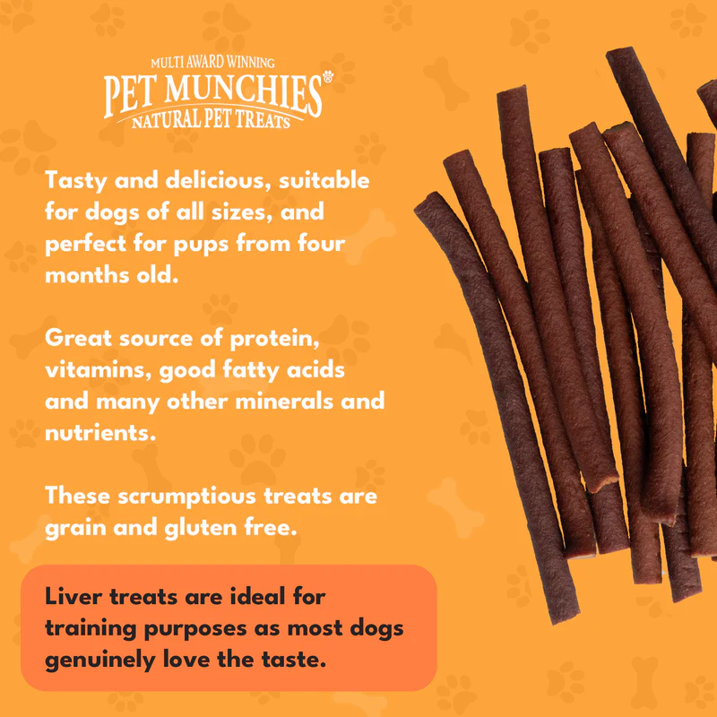 Pet Munchies Beef Liver Sticks Dog Treats 90g -3