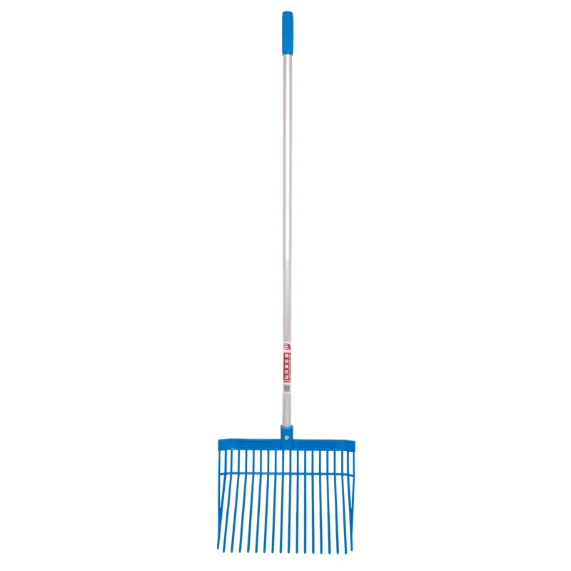 Red Gorilla Medium Bedding Fork Straight Handle Blue