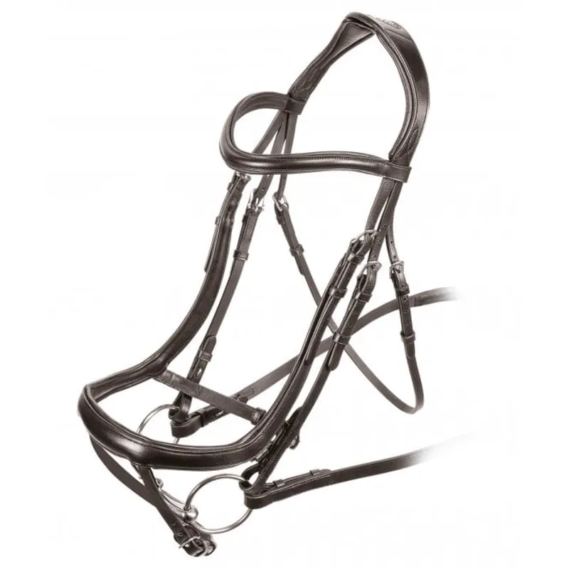 Velociti Ergonomic Curved Flash Bridle Havana-1