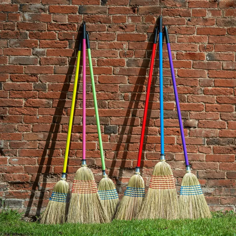  Red Gorilla Standard Corn Broom with 1.2m Handle Purple-1