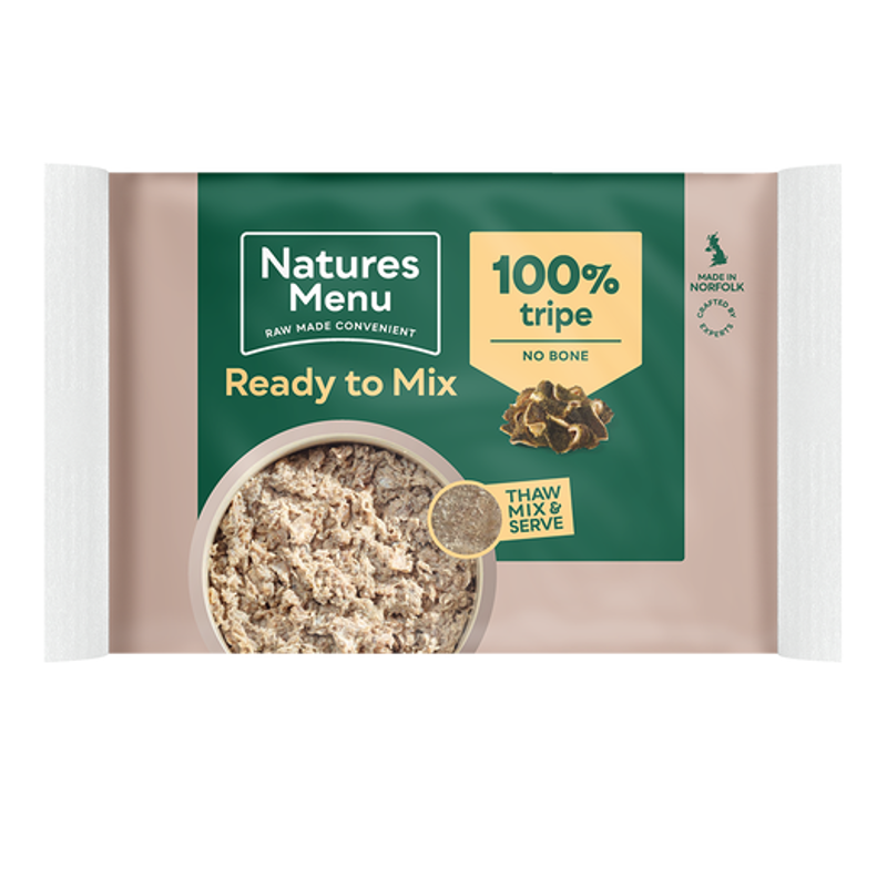 Natures Menu Raw Frozen 100% Tripe Block 400g