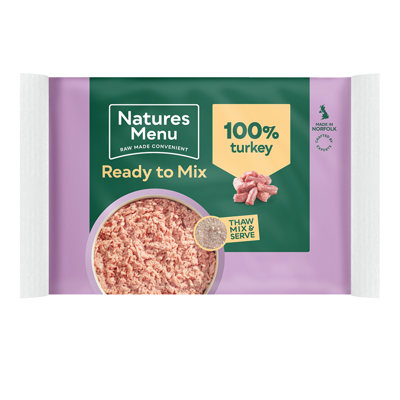  Natures Menu Raw Frozen 100% Turkey Block 400g