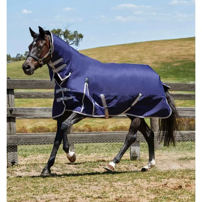 Weatherbeeta Essential Combo Turn Out Rug Navy/Red/Silver 0g