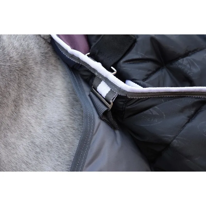 Weatherbeeta Quilt Medium Rug and Neck Maroon/Grey-1