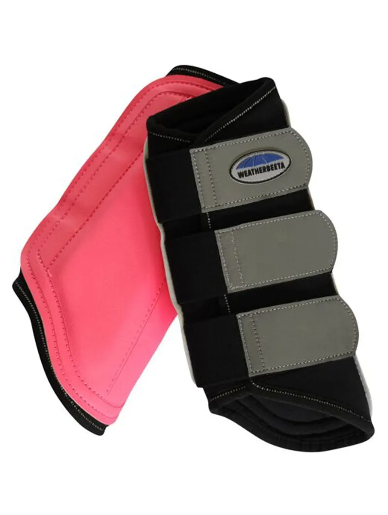 WeatherBeeta Reflective Brushing Boots Pink-2