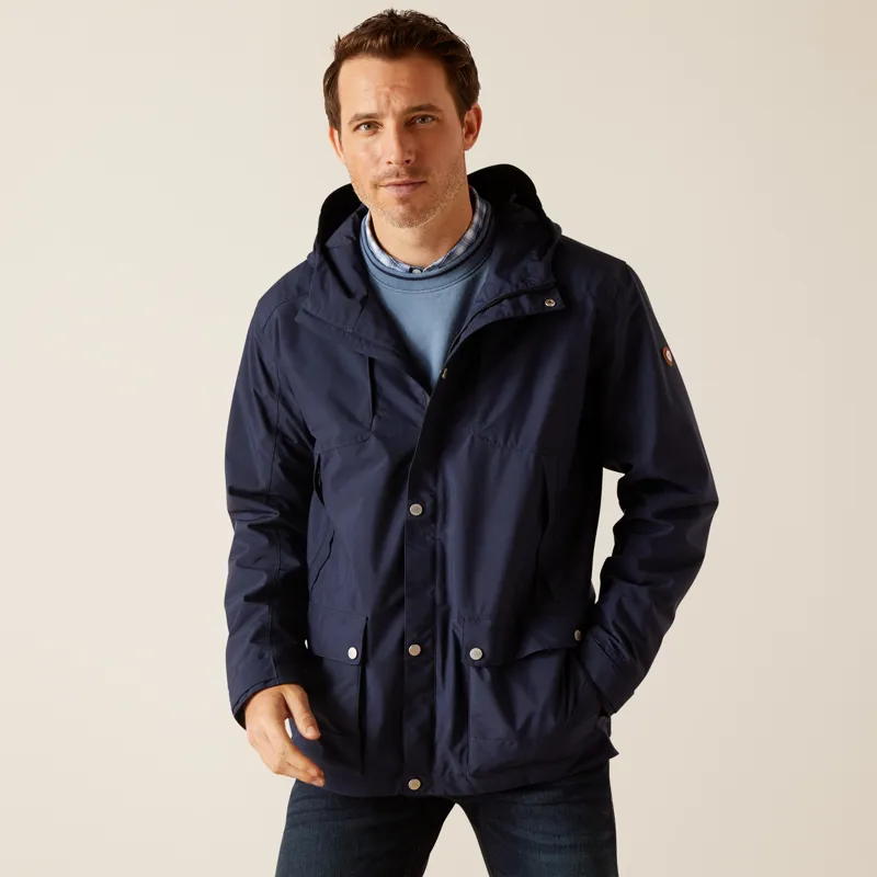 Ariat Mens Atherton Waterproof Breathable Jacket Navy-4