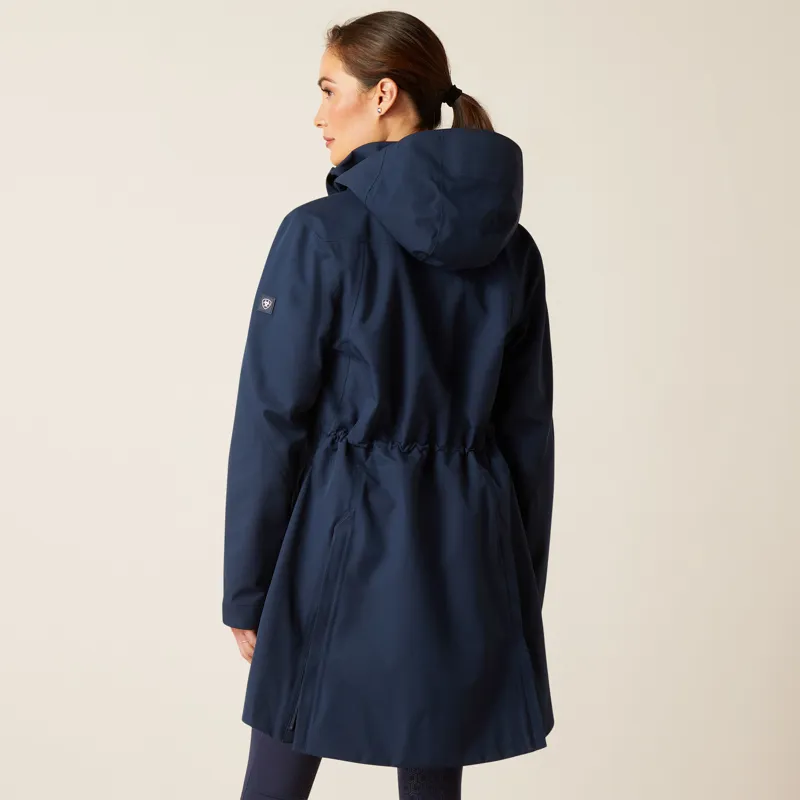 Ariat Womens Coastal Long Waterproof Parka Navy-4