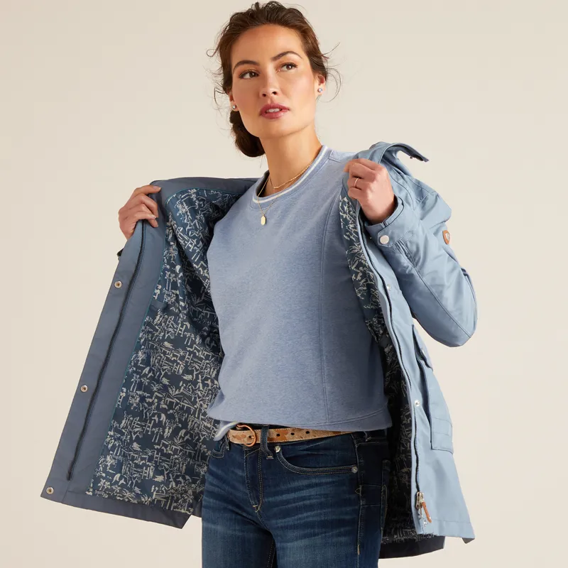 Ariat Womens Artherton Waterproof Jacket Bluefin