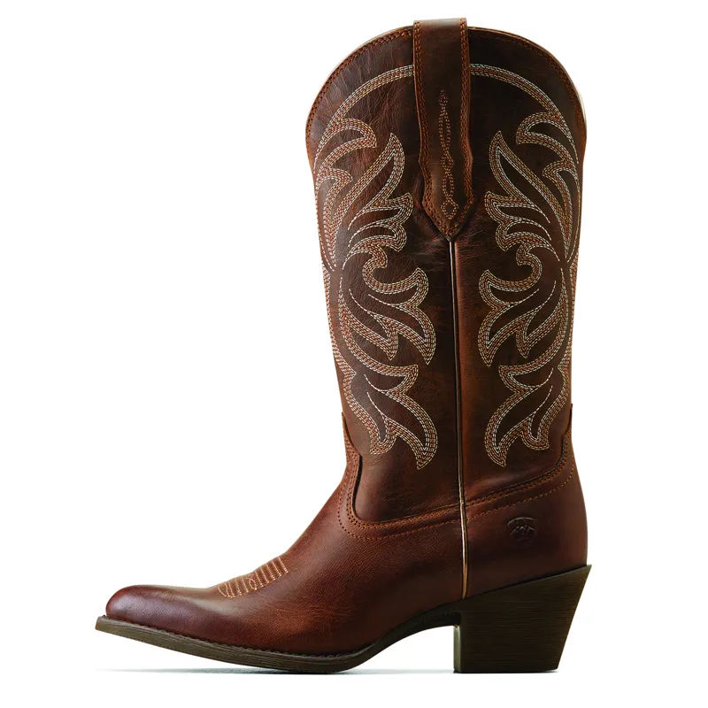Ariat Womens Heritage J Toe Stretchfit Western Boot Sassy Brown