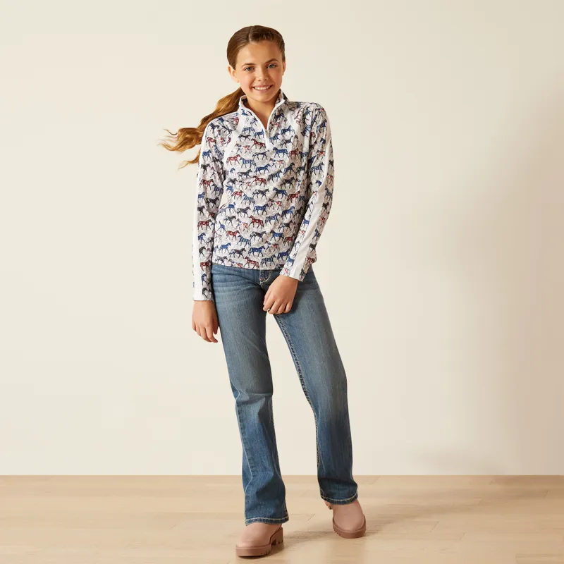 Ariat Youth Sunstopper 3.0 Baselayer Painted Ponies-3