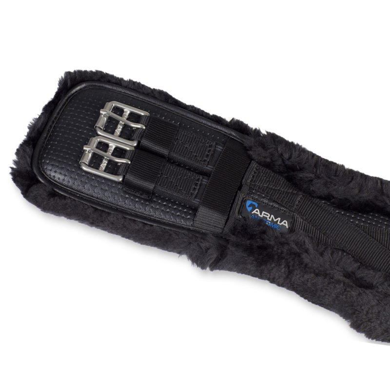 Performance SupaFleece Dressage Girth Black-2