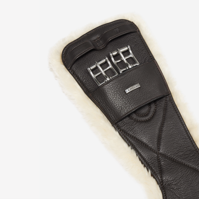 LeMieux Arika Simuwool Contoured Dressage Girth Brown