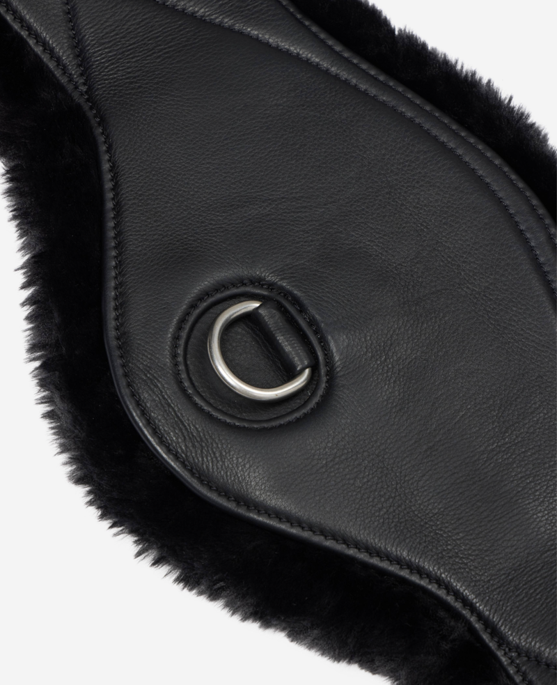 Arika Simuwool Contoured Dressage Girth Black-2