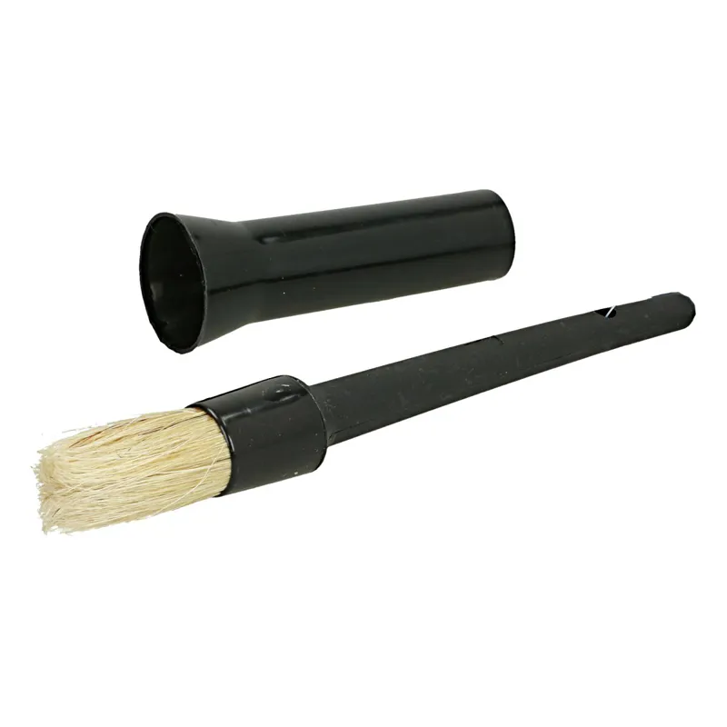 Ezi-Groom Plastic Hoof Oil Brush in Black